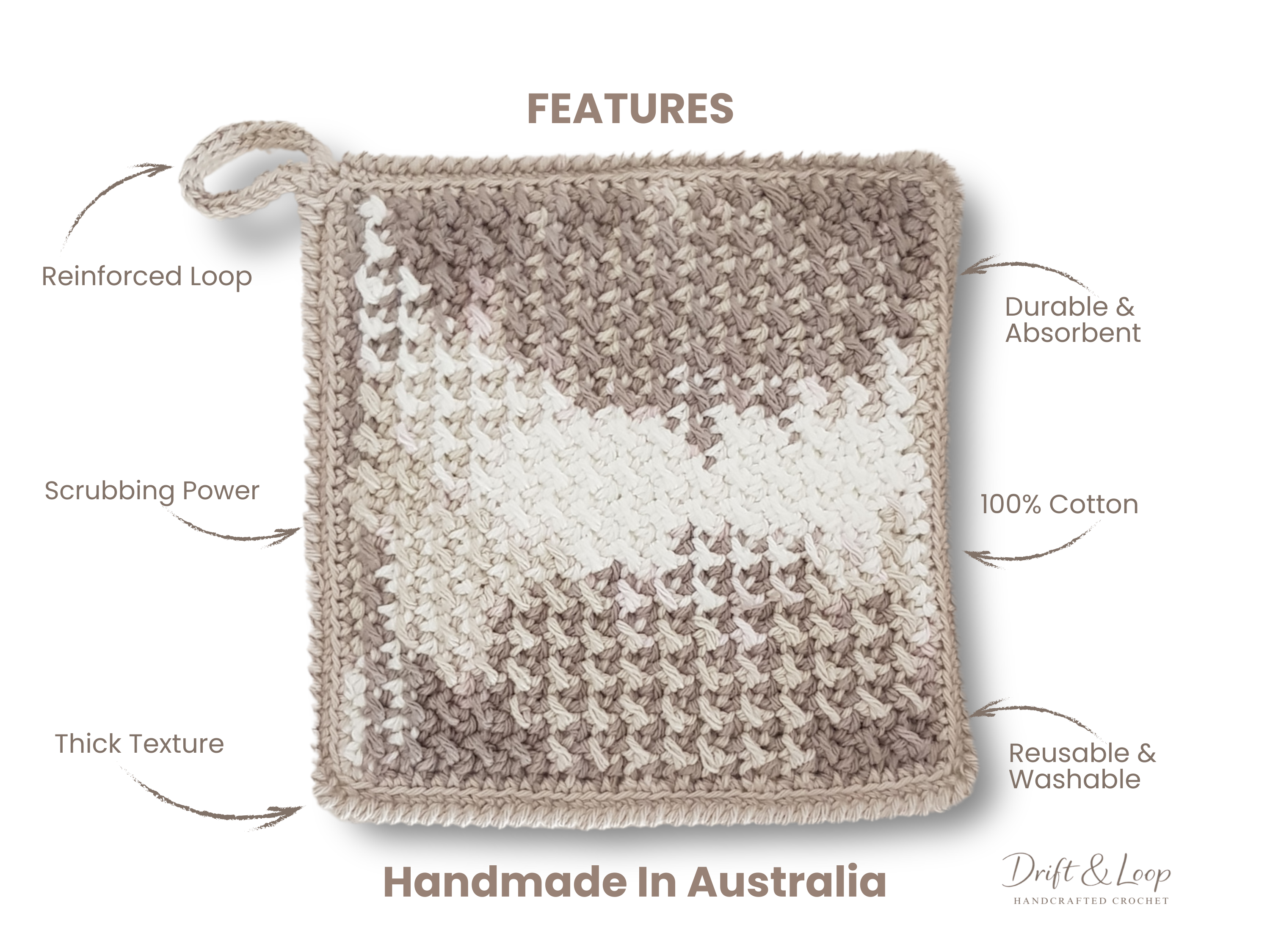 The Thick Crochet Dishcloth