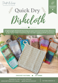 Quick Dry Crochet Dishcloth Pattern | Beginner Friendly PDF (Instant Download)