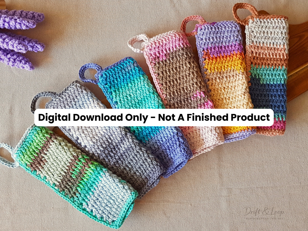 Quick Dry Crochet Dishcloth Pattern | Beginner Friendly PDF (Instant Download)